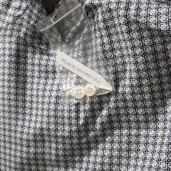 Mens Dress shirt Size Medium Super Slim Blue/white color collar size 15 - Picture 9 of 14